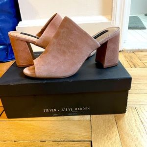 Steven by Steve Madden Mauve Heeled Mule